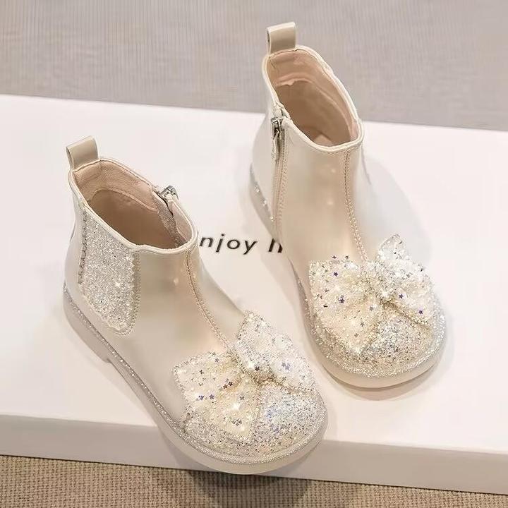 女童靴子秋季2024新款儿童马丁靴女宝宝短靴公主鞋秋冬公主靴春秋