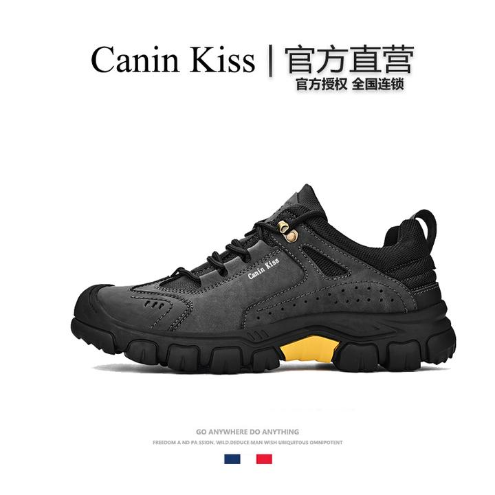法国Canin Kiss官方正品户外登山鞋男牛皮秋季防水防滑休闲运动鞋