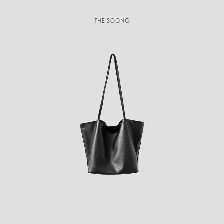 THESOONG|经典胎羊皮细腻纹理感百搭大容量托特包HWBB7497
