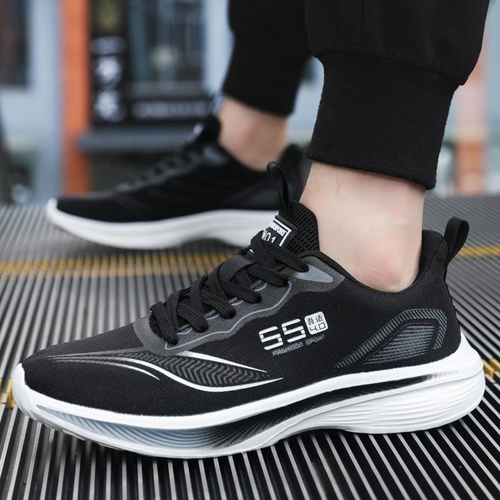 透气春夏学生减震运动网鞋百搭休闲潮鞋夏季跑鞋2025夏季新款男款