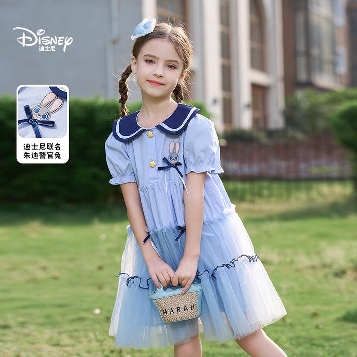 Disney/迪士尼2025新款秋装女童卡通动漫连衣裙公主裙童装甜美
