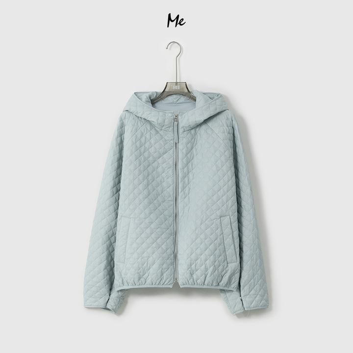 ME【超轻菱格棉服】菱格压线os茧型锁温保暖时尚连帽棉衣MESA3859