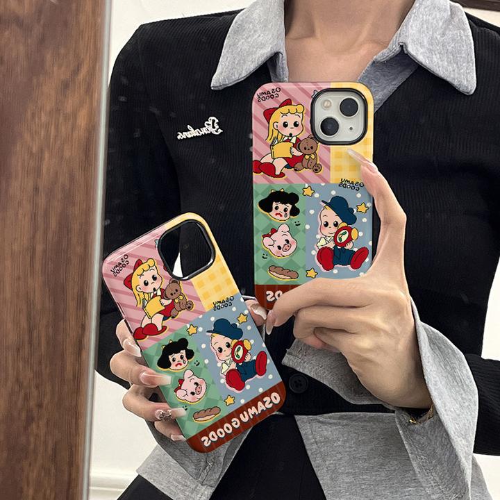 波点女孩菲林磁吸二合一保护壳软壳适用于16/15防摔14/13硬壳