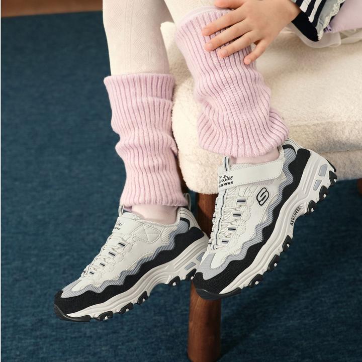 【斯凯奇】童鞋复古熊猫鞋女童时尚缓震运动鞋儿童休闲鞋303951L DB