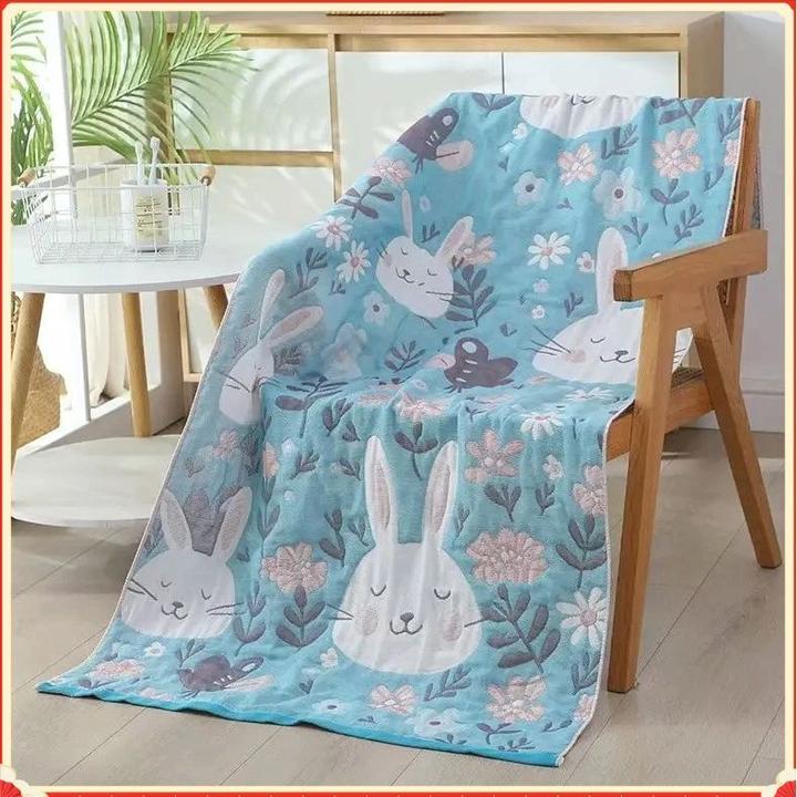 2025新款加大加厚纱布小盖毯家用成人男女洗澡情侣大毛巾夏季三H