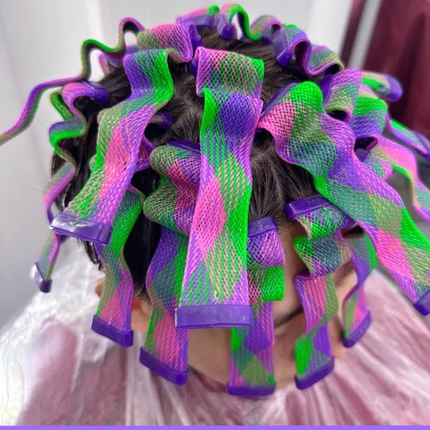 2025年男士水波纹烫发杠具发根蓬松自动成卷