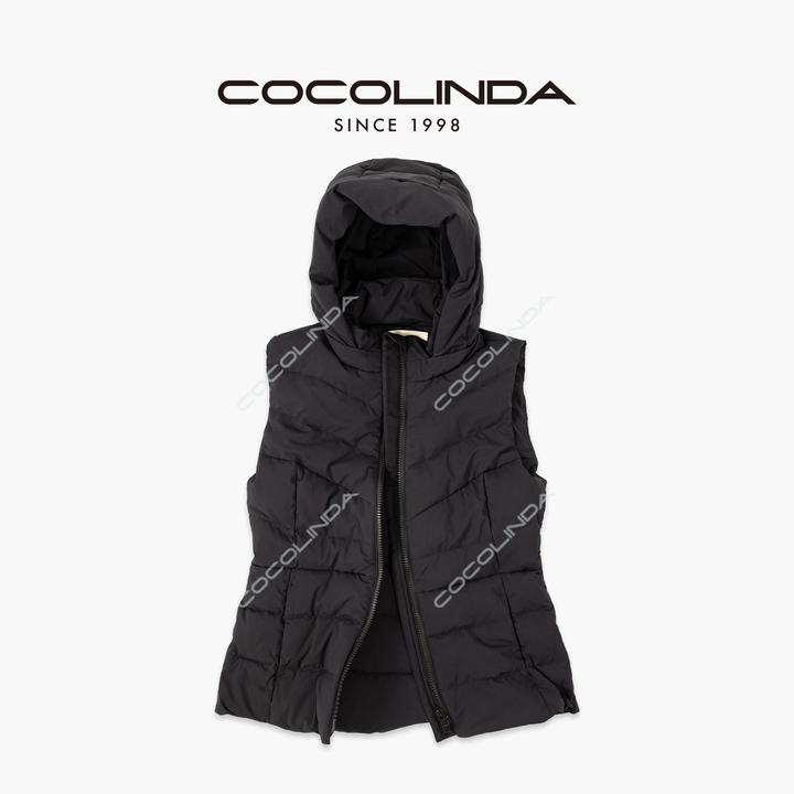 COCOLINDA | 90白鸭绒 连帽羽绒服 双拉链老钱风贴身马甲V5358