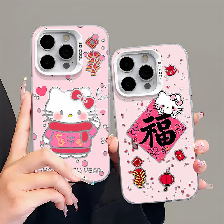 BANCA彩银福字kt适用苹果16/15promax手机壳华为oppo小米14vivo