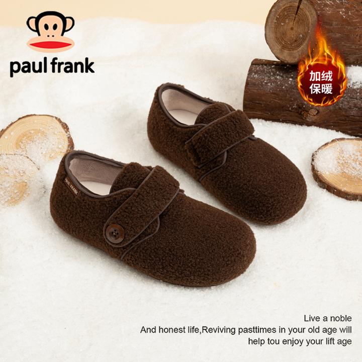 大嘴猴加绒勃肯棉鞋女新款2025冬季防寒保暖毛毛拖一脚蹬二棉女鞋
