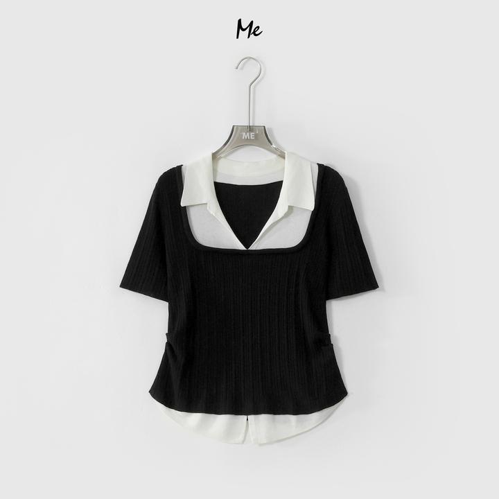 ME【Y100%天丝智女赫本衫】复古弹力显瘦时尚百搭针织衫MESS5169