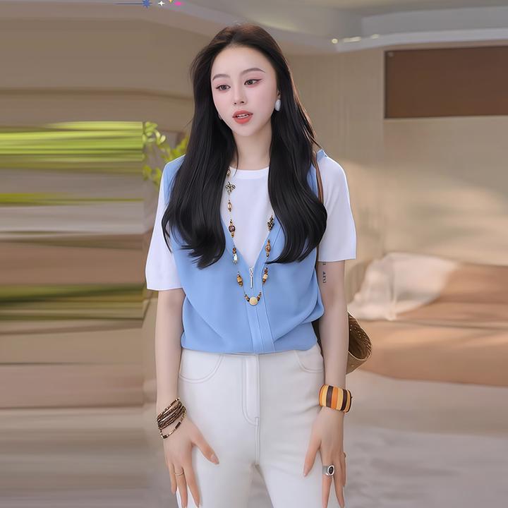 2025春季新款百搭时髦气质减龄文艺针织衫女休闲潮流韩系通勤上衣