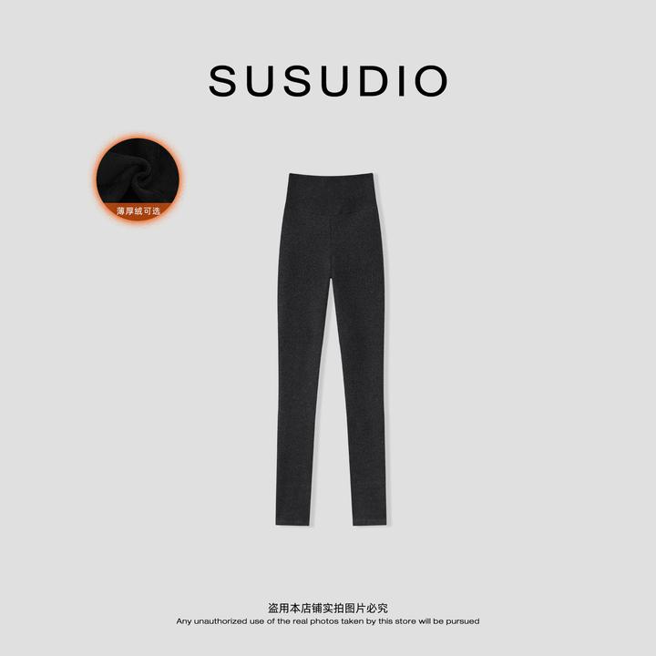 SUSUDIO 保暖加绒压力显瘦外穿踩脚/连脚袜（可穿到零下） 40780