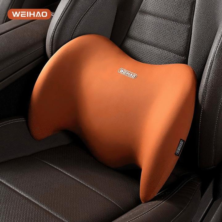 G古★汽车腰靠夏季冰丝腰垫长途开车用四季透气记忆棉居家办公固定