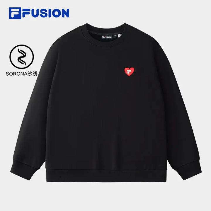 FILA斐乐卫衣秋季情侣运动卫衣宽松百搭大logo套头衫T11U533208