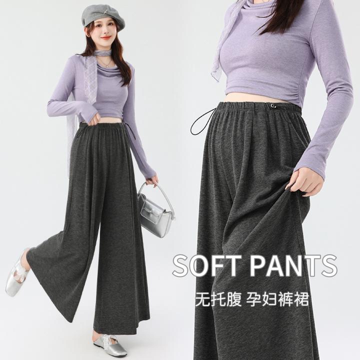 孕妇裤2025秋冬新款韩版休闲裤裙小个子时尚显瘦孕妇裤裙阔腿裙裤