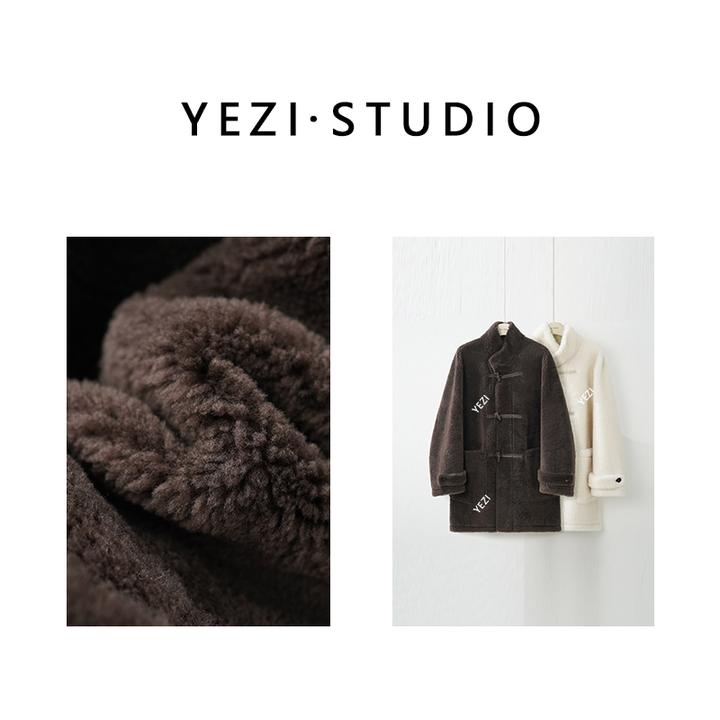 【冬日乌托邦】南非進口泰迪系列温暖牛角扣皮毛一体皮草25430010