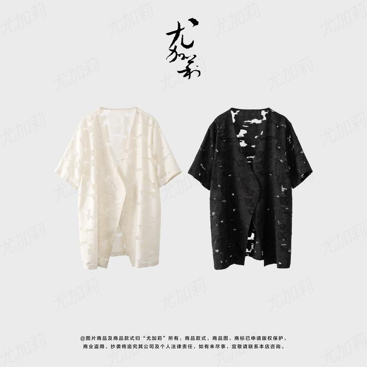 加莉精选【柔光】设计感十足透气凉爽又舒适的短袖西装上衣-分码