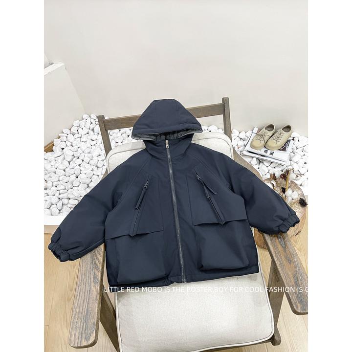 【现现】童装男中大儿童两面穿冲锋衣棉服2025冬装外套MMY841442