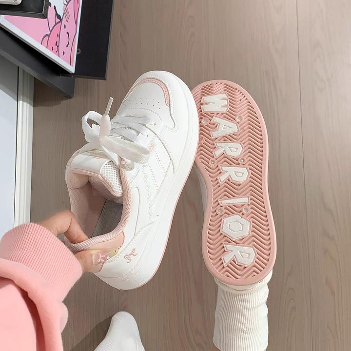 回力蕾丝小白鞋女2025秋季新款韩版百搭休闲鞋ins潮学生厚底板鞋
