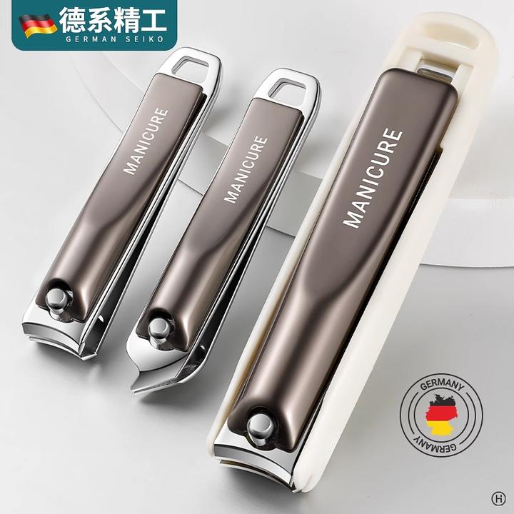 德系指甲刀单个家用防飞溅指甲剪高档修脚专用便捷指甲钳美甲工具