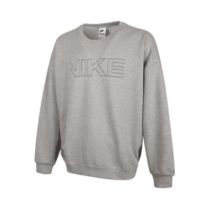 NIKE耐克男子 M NK CLUB FT OS CREW GCEL针织无帽卫衣HV8225-063