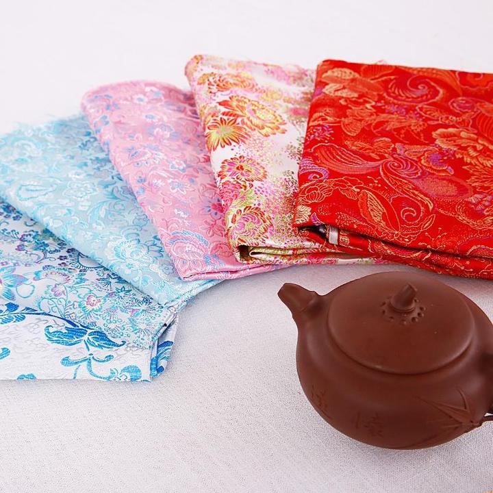 绸缎服装厂下脚料布头普通丝绸碎布头缎面布料中国风面料