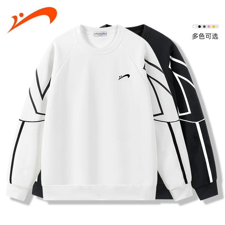 贵人鸟2025秋冬季新款情侣卫衣舒适百搭圆领时尚潮卫衣8605