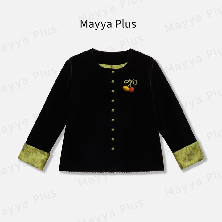 【绒光】Mayya Plus麦芽定制春秋流光风新中式国风休闲外套32537218