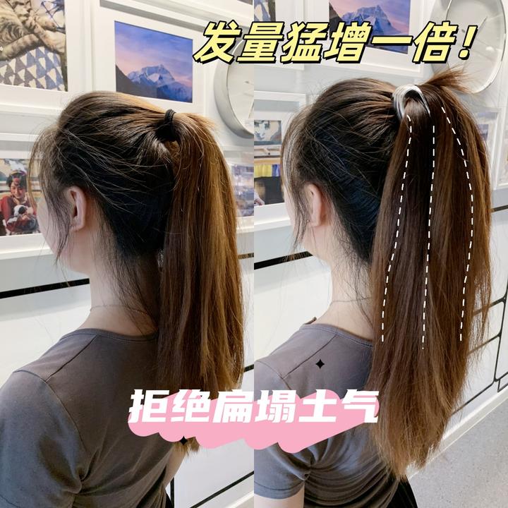 徐晓晓升级款蓬松女团松弛感高马尾轻奢金属小触角翅膀抓夹马尾夹