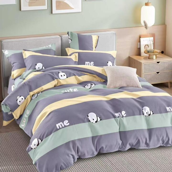 【棉材质四件套】精品亲肤被套床单枕套优肤单件加厚双人床简约新款