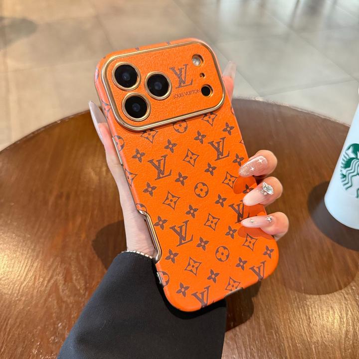 高档星宇橙苹果17手机壳iPhone16promax创意皮质15新款适用老花14