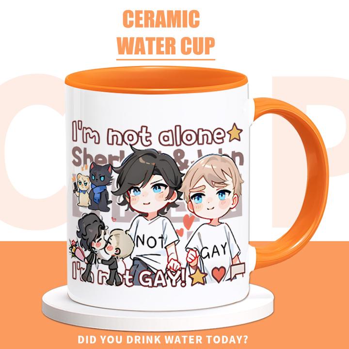 Sherlock神探夏洛克周边水杯卷福华生cp同人杯子马克杯咖啡水杯子