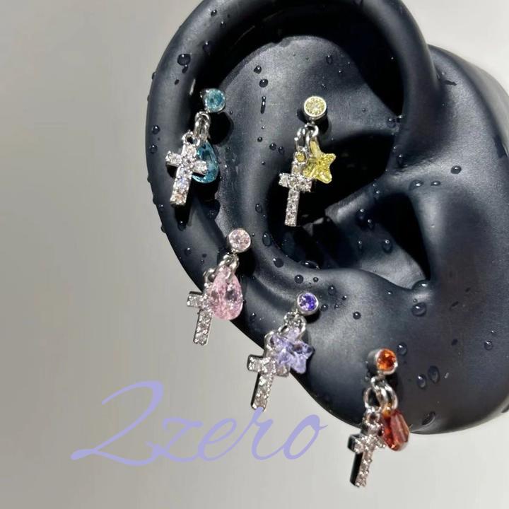 耳饰水滴吊坠耳环新款爆款耳环2025新款爆款高级感钛钢耳钉