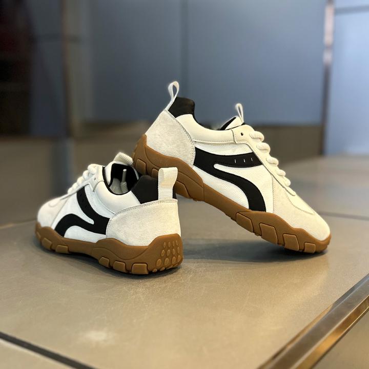 潮男鞋秋季爆款舒适厚底德训鞋轻奢防滑低帮复古阿甘鞋运动休闲鞋