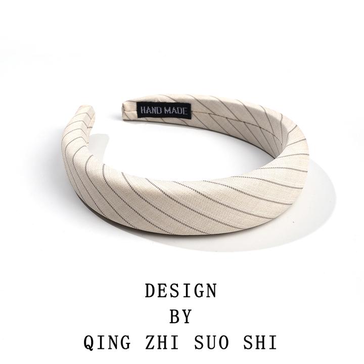 简约风复古百搭女头饰小香风发箍白色复古宫廷瑞丽风气质网红时尚