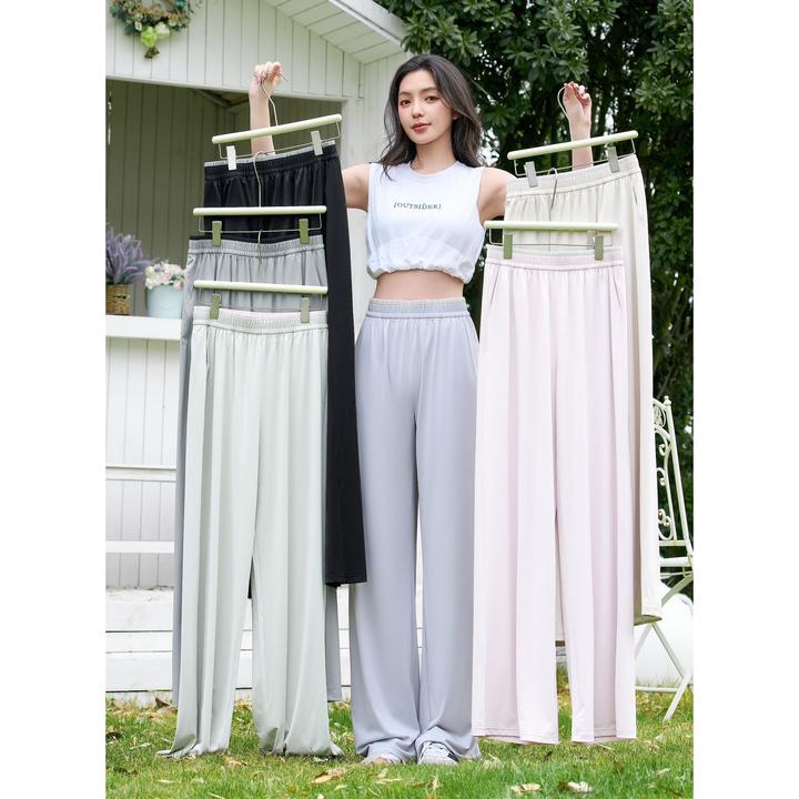 B 门店26&9！UPF50+！凉感冰丝/颜值单品轻薄阔腿防晒裤女 C21341