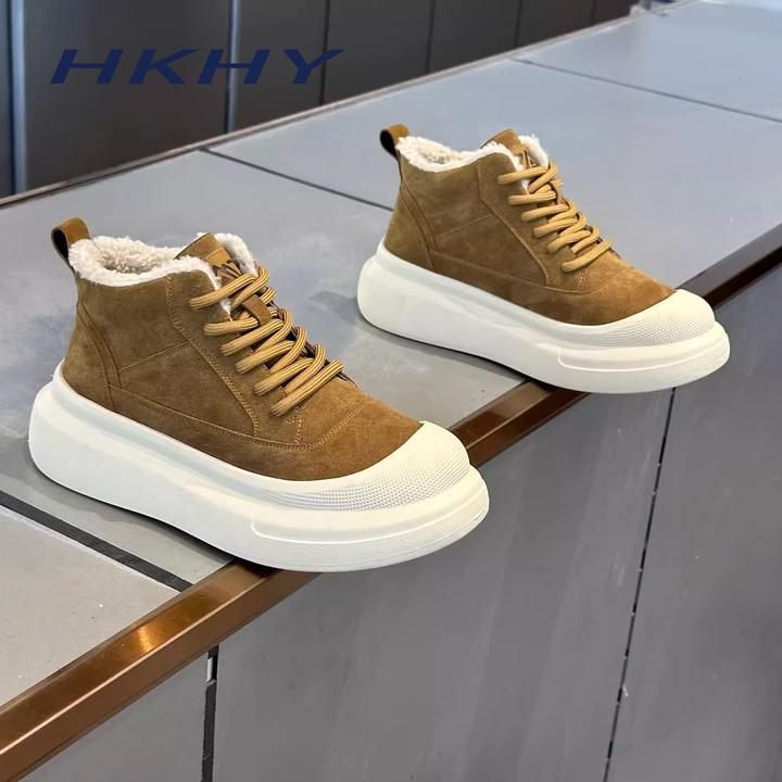 HKHY2025冬季新款舒适潮流加绒保暖舒适潮流爆款男鞋休闲运动百搭