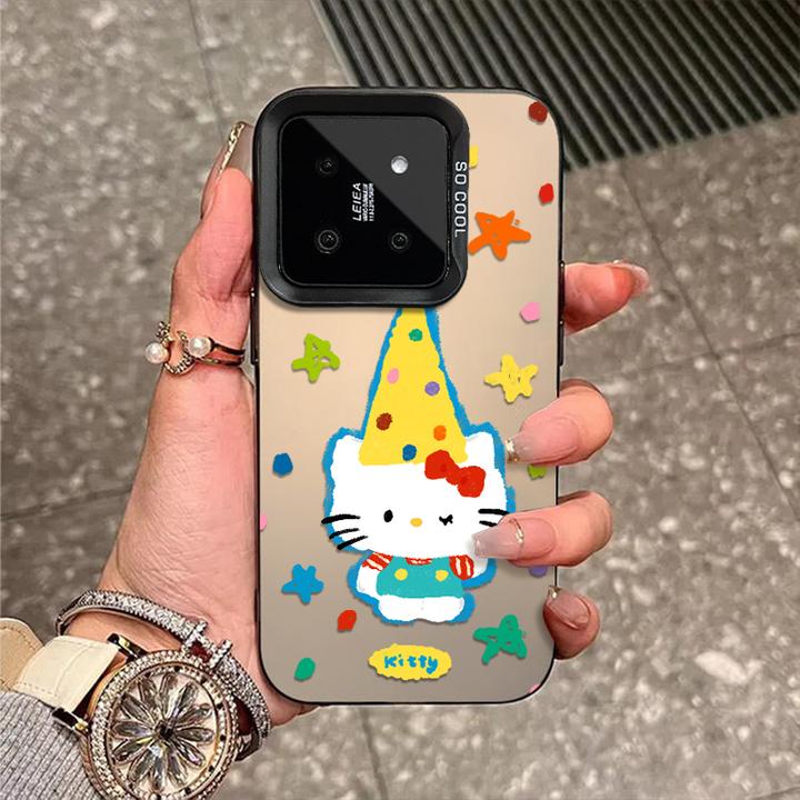 彩帽猫咪适用于小米17手机壳17pro外壳15新款14彩银13防摔保护套