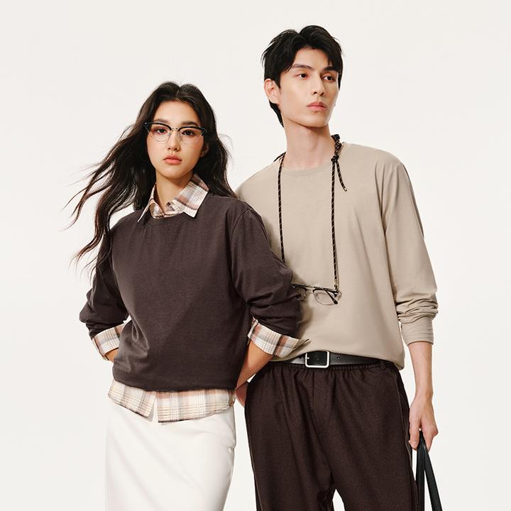 【粉丝专享】网易严选 万能打底超值长袖T恤 男女同款休闲简约T恤