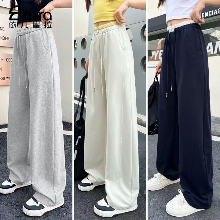 9258女童卫裤弯刀裤夏季薄款女大童运动裤儿童裤子女长裤宽松洋气