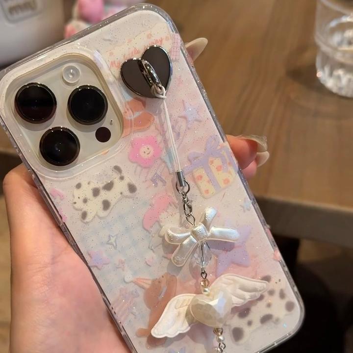 韩风可爱星星小狗适用iPhone16promax手机壳少女15pro卡通ins创意