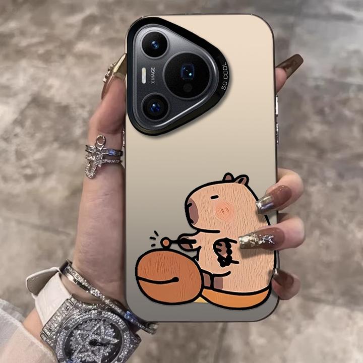 木鱼水豚适用华为Pura70Pro手机壳创意P70u卡通mate60防摔保护套