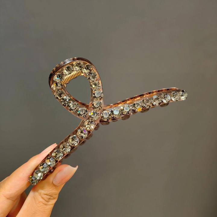 韩国施家水晶大抓夹韩版13cm发夹网红爆款盘发夹轻奢发夹包发抓女