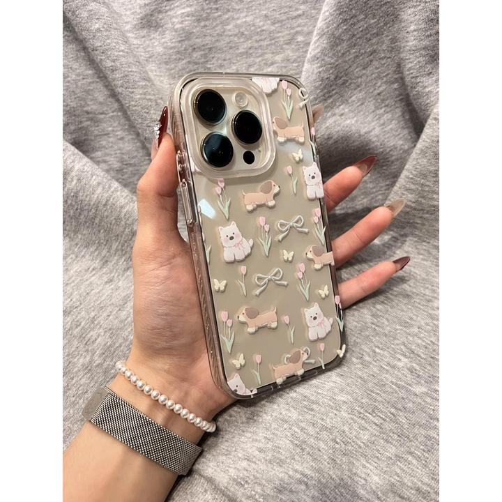 BANCA薄荷郁金香西高地适用iPhone16/15手机壳华为vivo小米14oppo