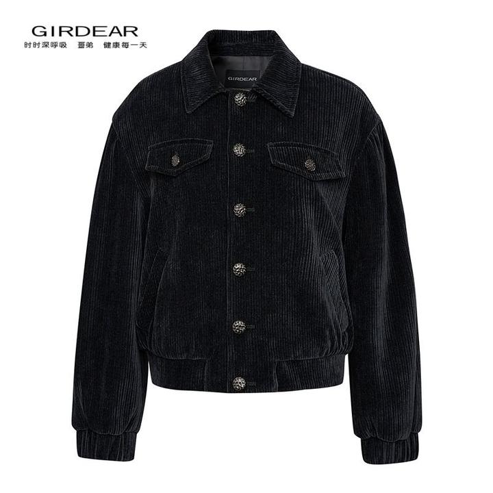 哥弟 雪尼尔休闲夹克外套140085