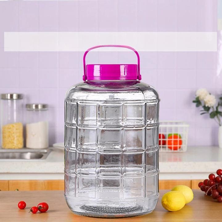 玻璃瓶泡菜坛子玻璃瓶家用泡酒密封罐食品级带盖腌制罐加厚腌菜缸