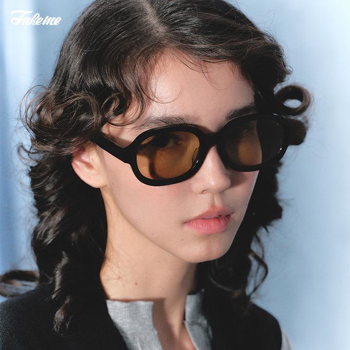 Fakeme【商场同款】同款板材太阳镜出游复古墨镜雅丹风Brown rice