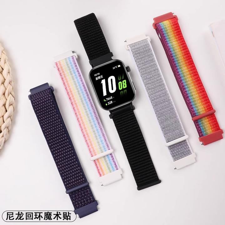 适用荣耀亲选Rossini手表2i表带尼龙回环透气防水魔术贴舒适腕带