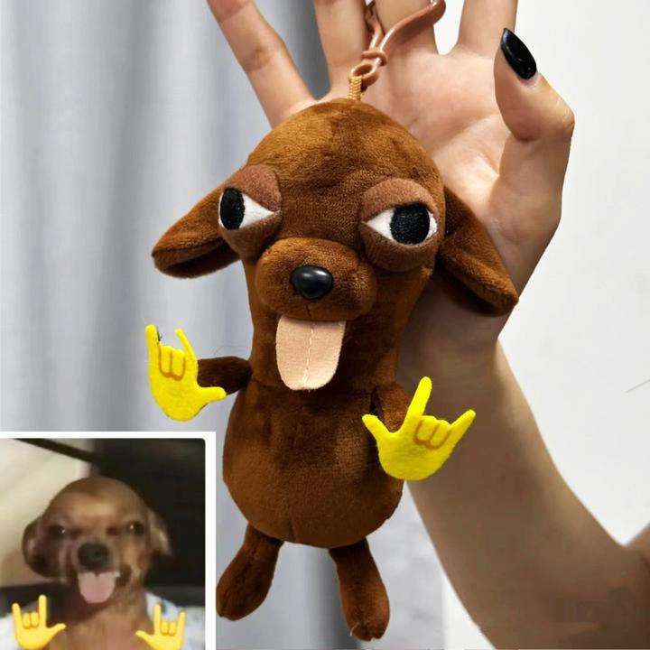 现货Chihuahua变种表情包公仔抽象狗狗沙雕搞笑毛绒玩具