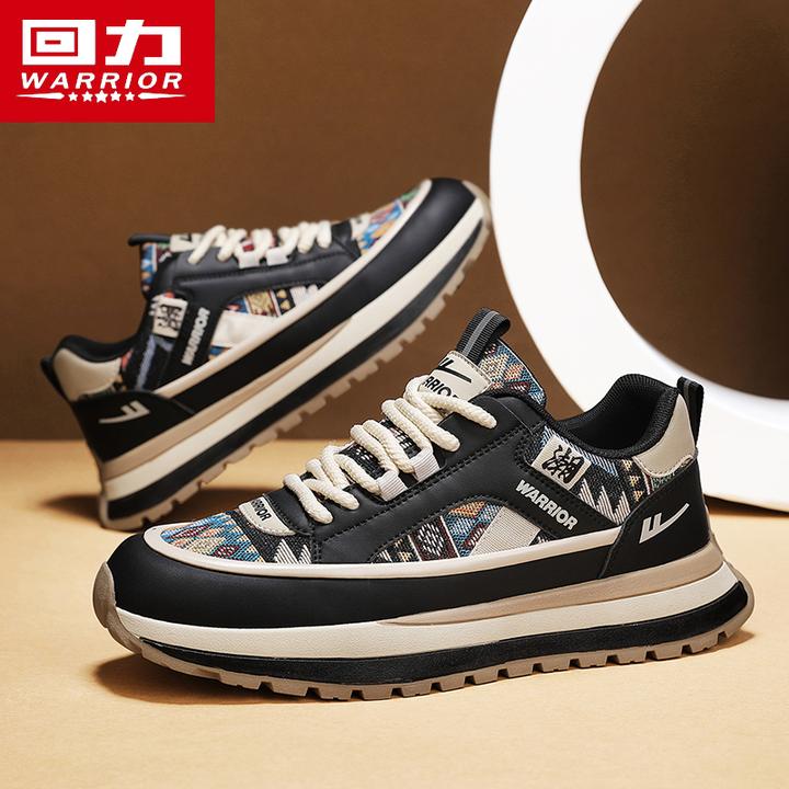 回力男鞋冬季2025新款潮牌厚底板鞋休闲老爹小众运动跑步增高潮鞋
